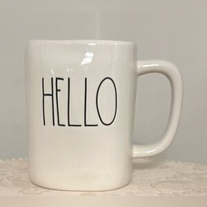 White ‘Hello’ Rae Dunn Mug